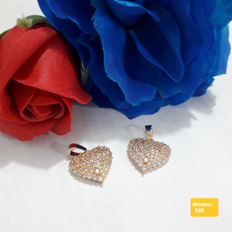 Liontin batu permata gold wanita dewasa xuping