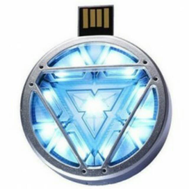 Iron Man Energy USB 2.0 Flashdisk - 8GB - Silver (OMFD09SV)