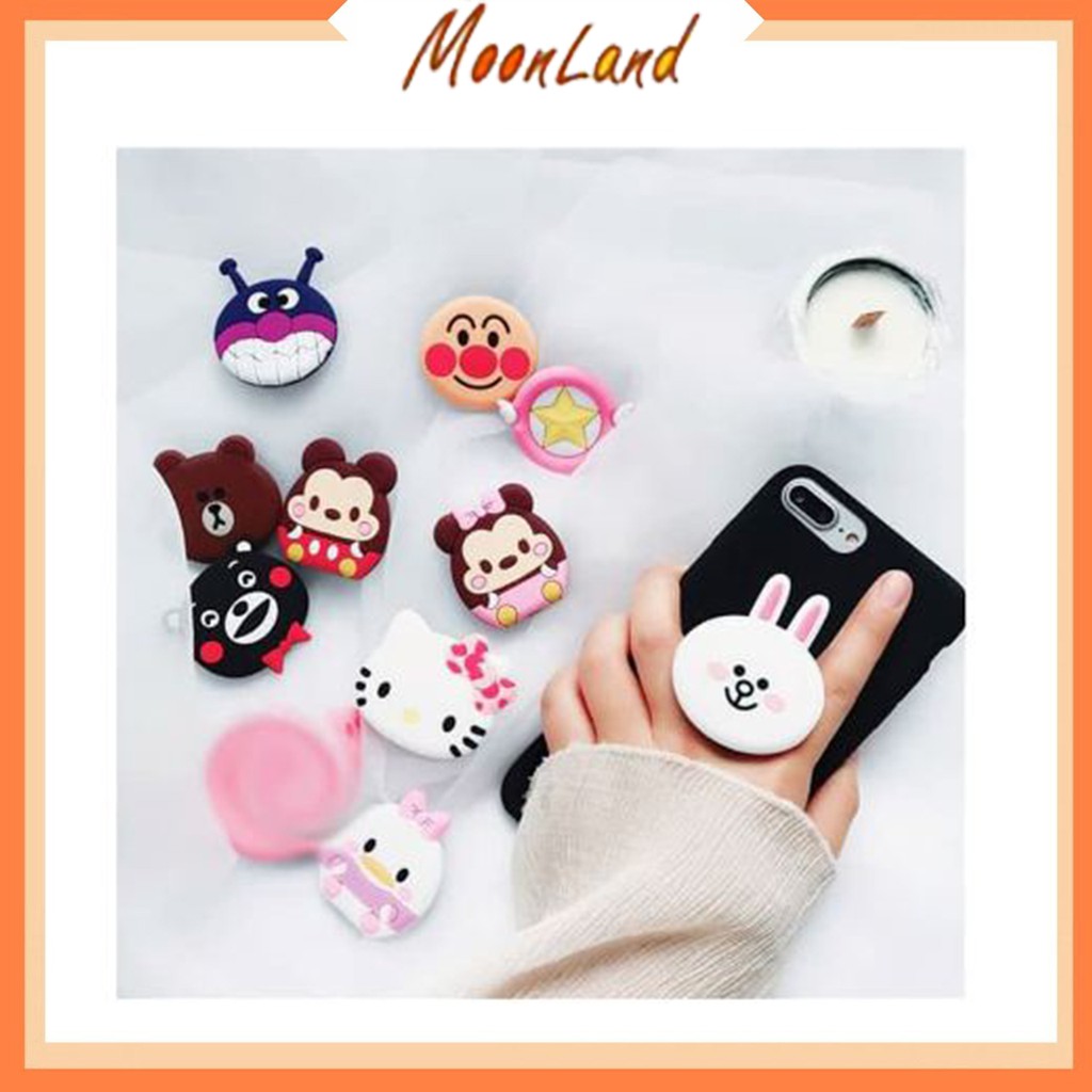 MoonLand 205 READYSTOCK 50 VARIASI POPSOCKET 3D KARAKTER / 3D CARTOON POP SOCKET AKSESORIS HP