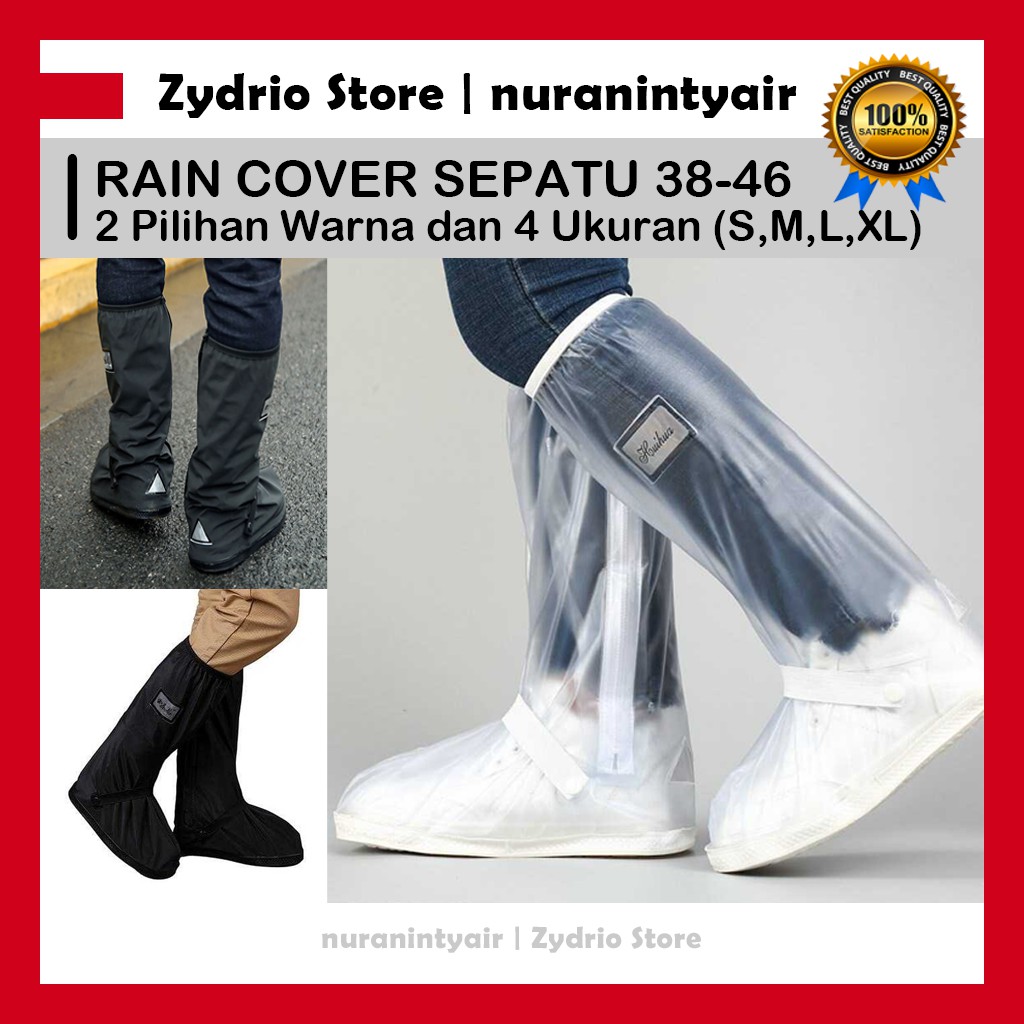 Rain Cover Sepatu Anti Air / Mantel Sarung Sepatu Jas Hujan Reflektor