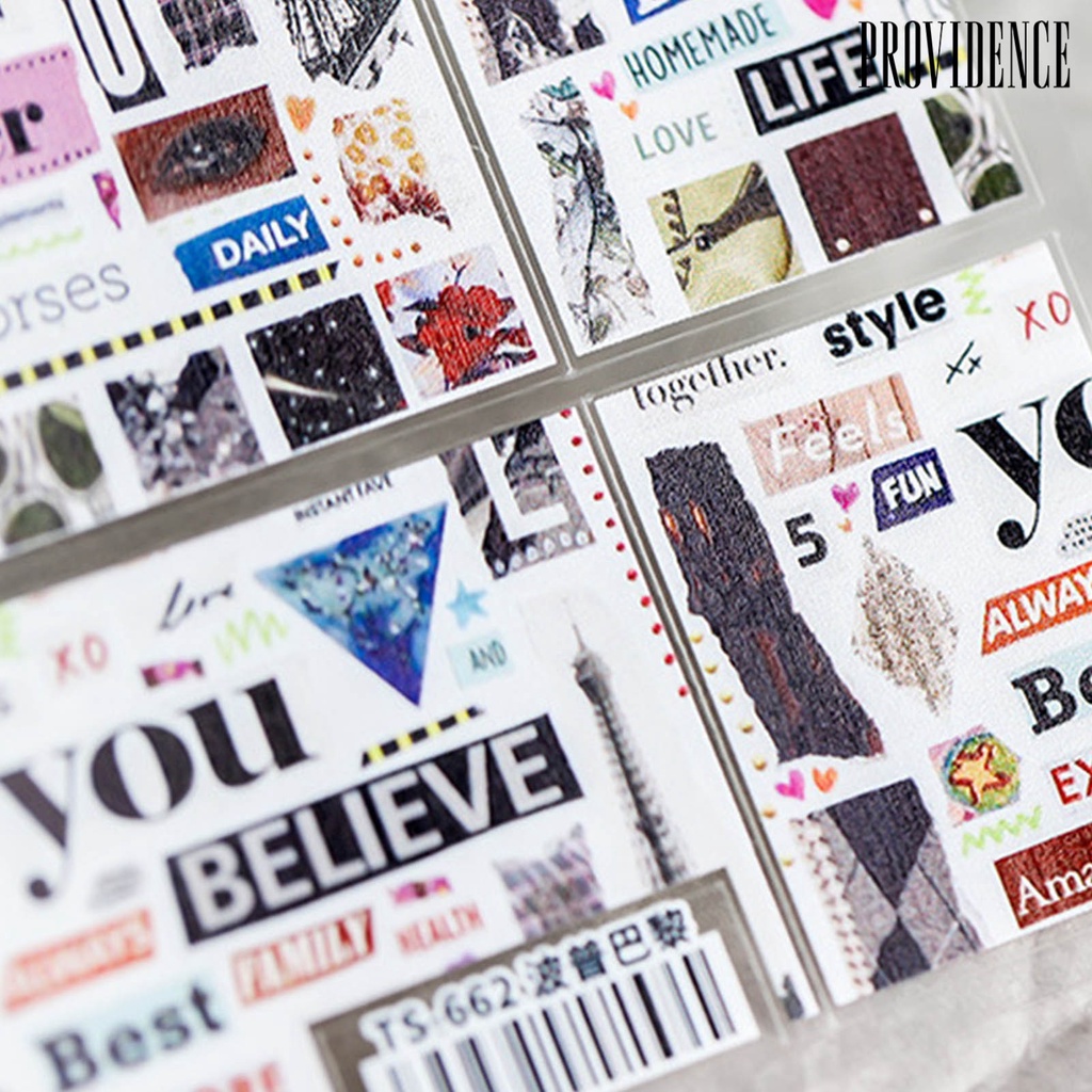 Providence Newspaper Patterns Nail Sticker Ultra Thin Back Glue Nail Foil Sticker Vintage Newspaper Transfer for Manicure