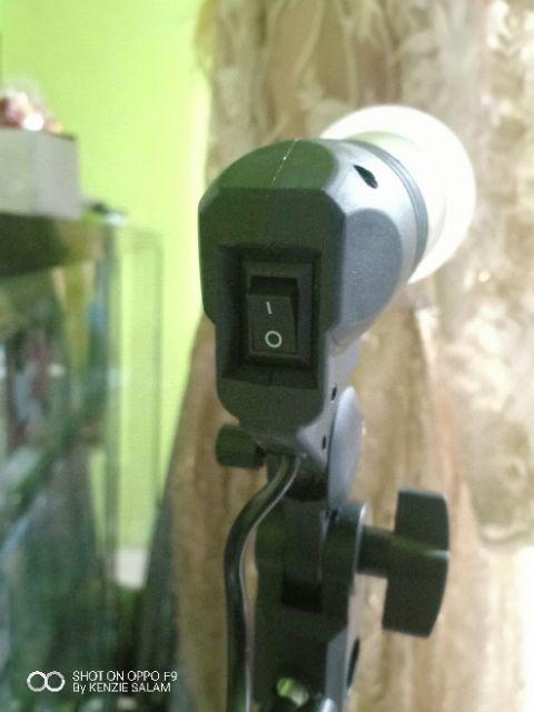 Lamp Holder Single Socket E27 Dengan Dudukan Payung Light Stand