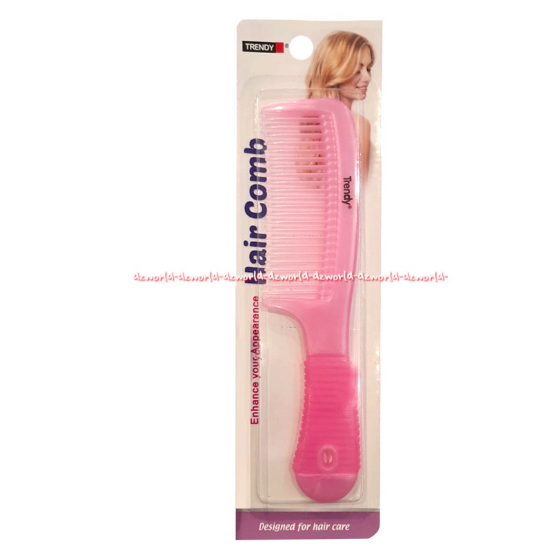 Trendy Hair Comb Sisir Kecil Dengan Pegangan Pink Trendi Hairs Haircomb Trenddy Sikat Sisir Rambut