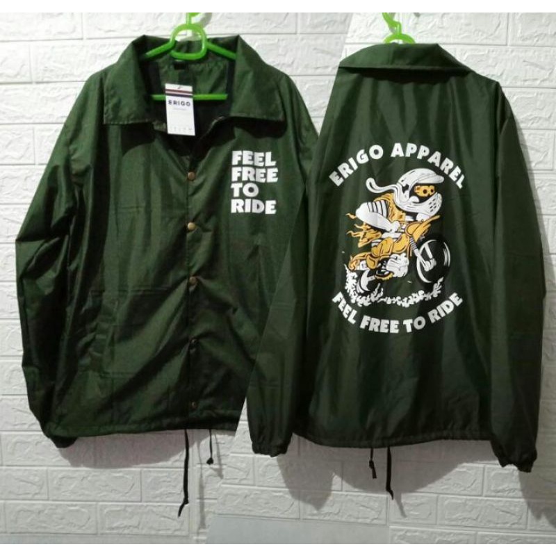 jaket COACH ERIGO pria wanita ori premium / jaket distro /jaket parasut / jaket rafi ahmad / jaket j