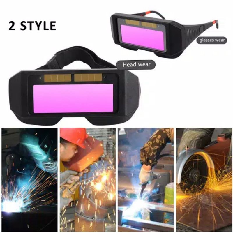 KacaMata Las Listrik Otomatis Gelap Autodark (Stok Ready)