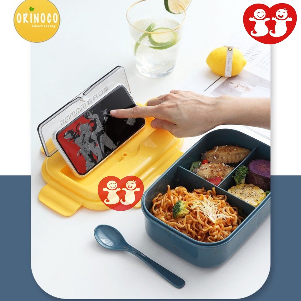 Lunchbox Orinoco 1100Ml Include Sumpit Dan Sendok Bpa Free