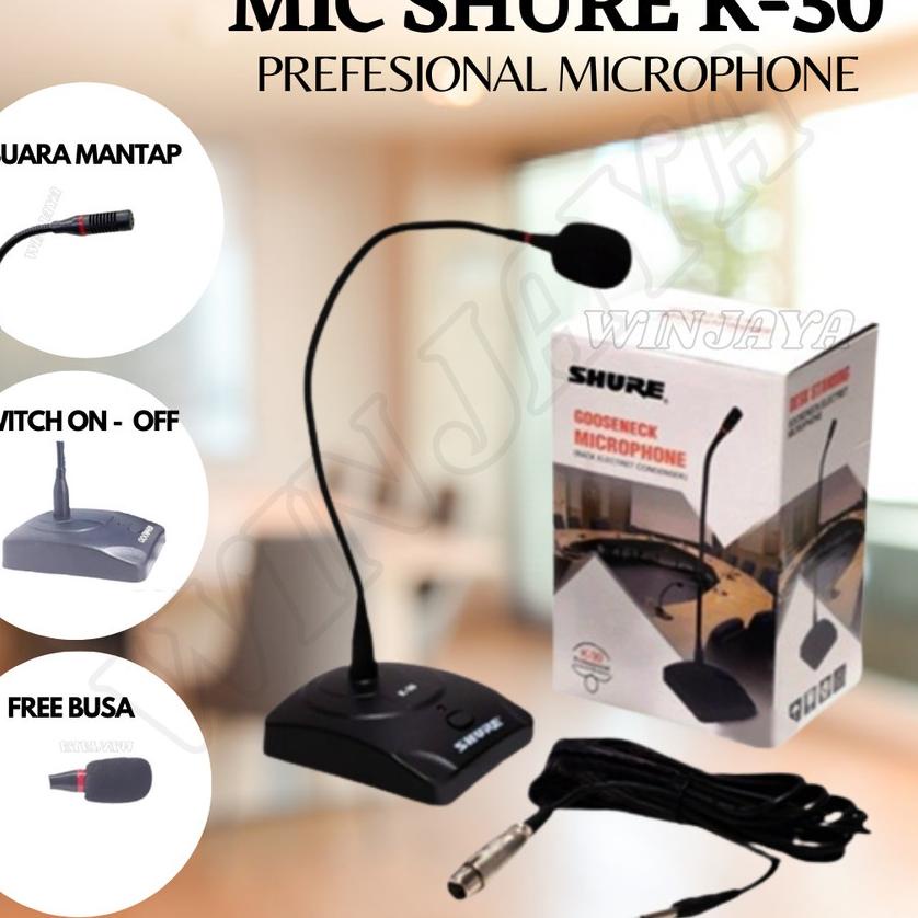 ☏ MIC MEJA SHURE MIC PODIUM MICROPHONE MIMBAR SHURE MIC RAPAT ✵