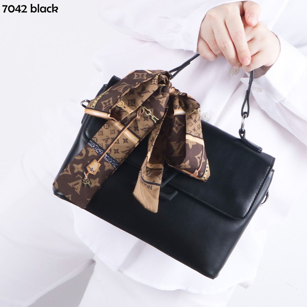 COD ❤️ Tas Wanita LV Louis Vuitton Clunny Twilly Handbag Premium Import Kulit Emboss Terbaru