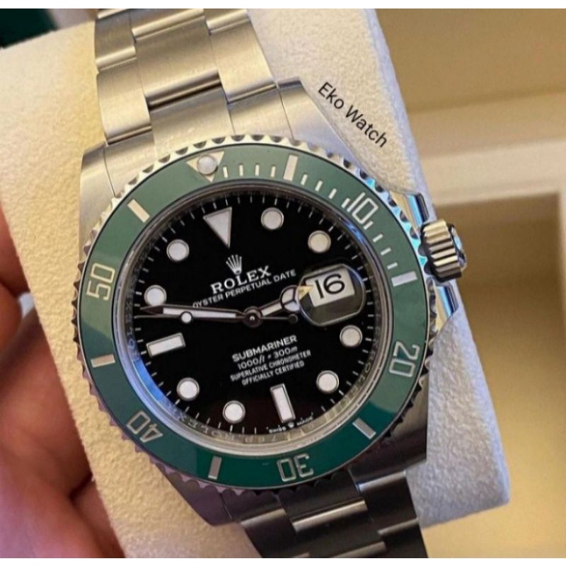 Jam Tangan Rolex Hulk Submariner Swiss Eta Automatic