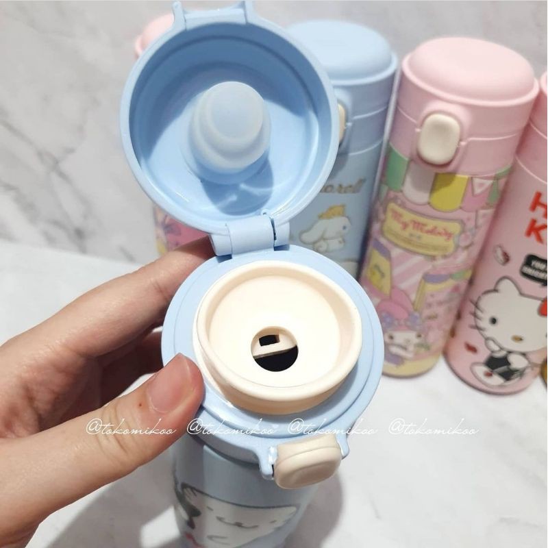 Tumbler / Botol Minum Sanrio Pooh Pocchaco Melody Batzmaru Little Twin Star Pompompurin Hello Kitty Kuromi Cinnamoroll