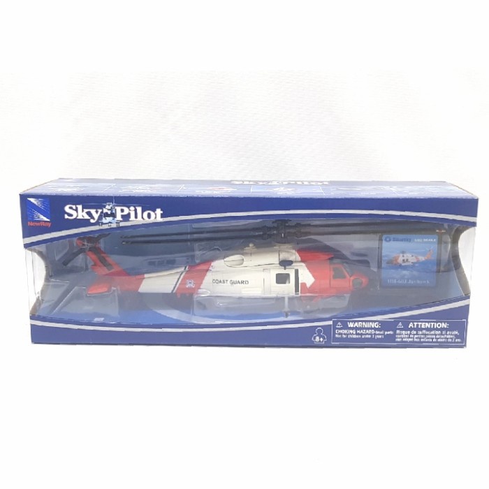 Newray Skypilot Pesawat Helicopter HH-60J Jayhawk Coast Guard w/ Stand