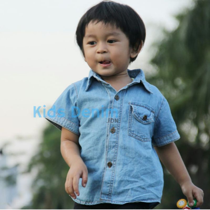 DK Kemeja Kerah Soft Jeans Bayi Anak