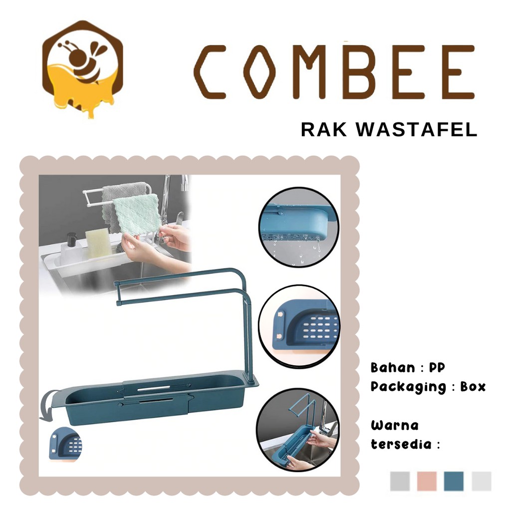 Rak Wastafel Spon Dapur Kain Lap Rak Penyimpanan Spons / Serba Guna / sink flexible