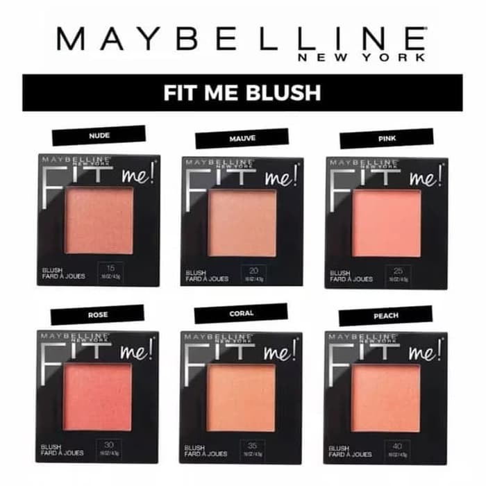 Paket Kosmetik Maybelline Fit Me Blush &amp; Foundation+Concealer [Gratis Tas Pouch Kosmetik]