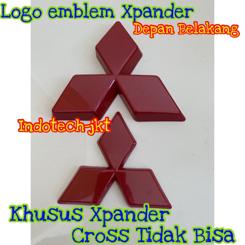 Mitsubishi Xpander Logo Emblem Depan belakang