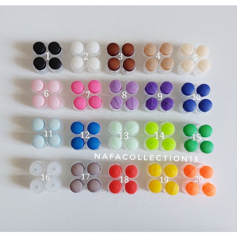 (12 pcs) Stoper Knop warna warni  besar/ stoper klakson