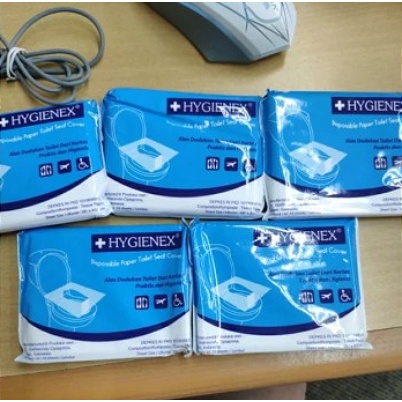 HYGIENEX - Kertas Alas Dudukan Kloset Toilet Paper Cover Closet HYGIENEX Travel 1 pak (10 lembar)