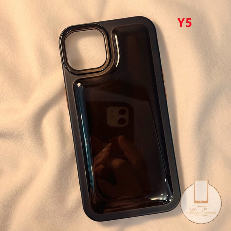 Soft Case TPU Transparan Shockproof Warna Permen Polos Untuk IPhone 11 Pro Max 12 13 Pro Max XR XS Max X