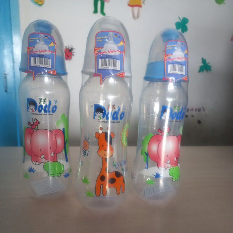 botol minum/ dot susu dodo bpa free orthodontic shape 250 ml