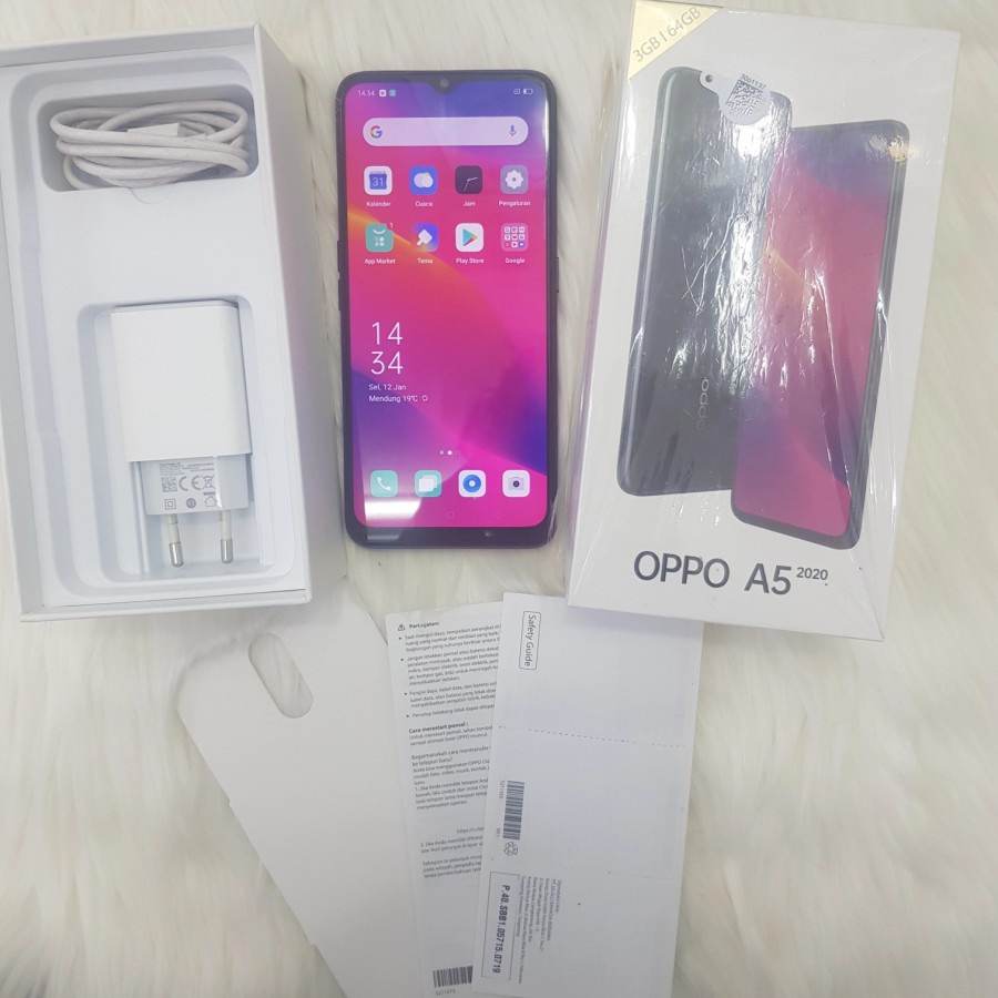 HP Second OPPO A5 2020 RAM 3GB/64GB Fullset Original