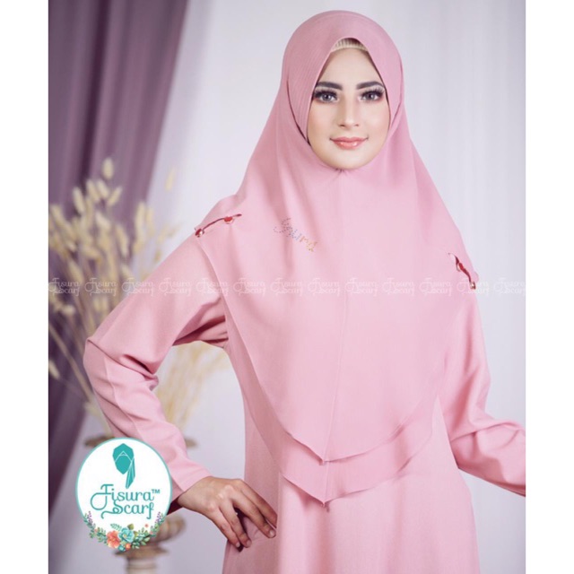 Khimar BUTTON CERUTY Ori Fisura Scarf (Warna II)