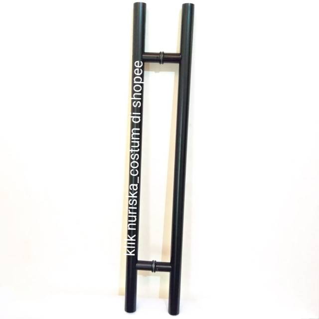 Handle pintu rumah gagang pintu kaca Tarikan pintu rumah pul hitam Pegangan pintu rumah minimalis es