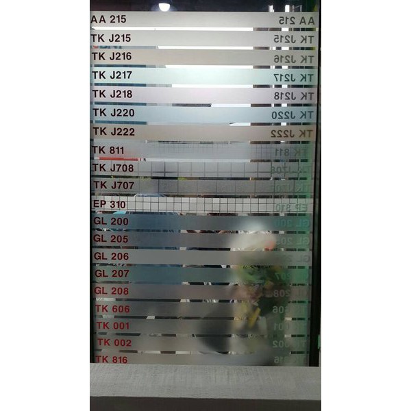 

Terlaris Sticker Sandblast Taki Kossai (Seri J216 - 120cm) - Tebal Limited!