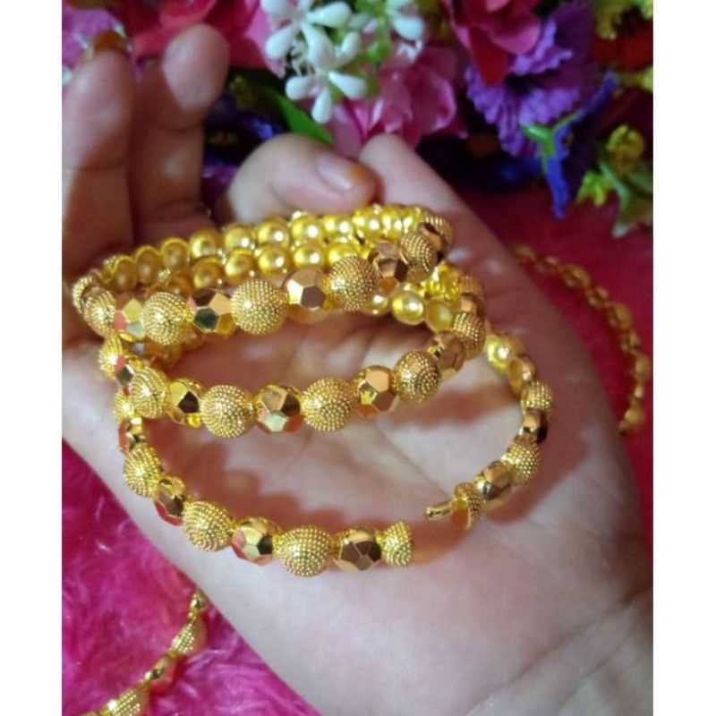 (Satuan) Gelang Bangkok Dubai 24K Lapis Emas