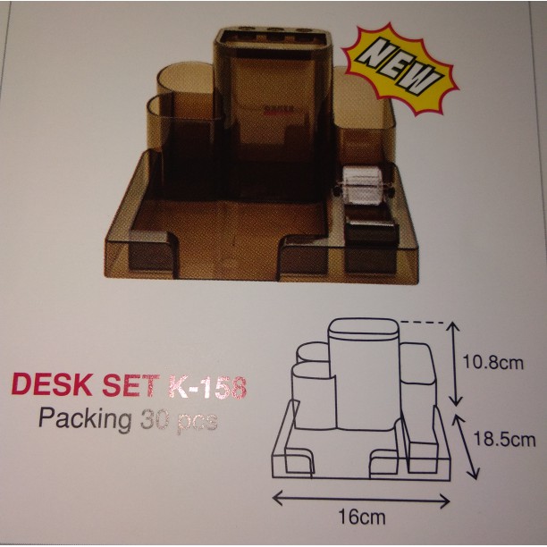 

Desk Set KENKO K-158 Tempat Pensil Alat Tulis Meja