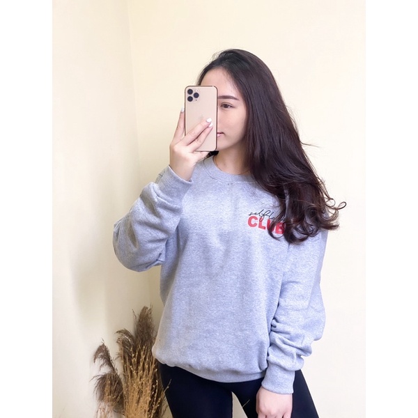 Sweater Oversize Crewneck Streetwear Sweatshirt Distro Pria dan Wanita