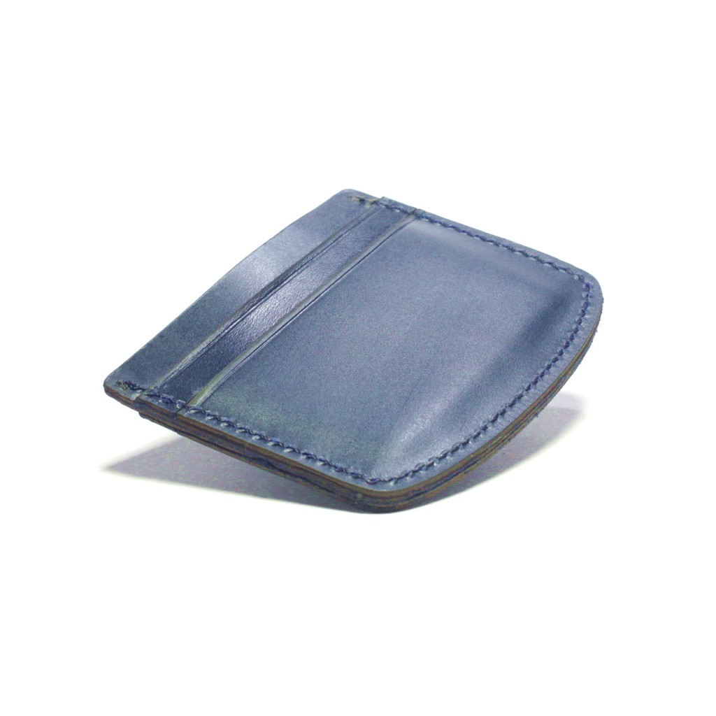 dompet kartu kulit asli card wallet - slim wallet warna biru PHWL849