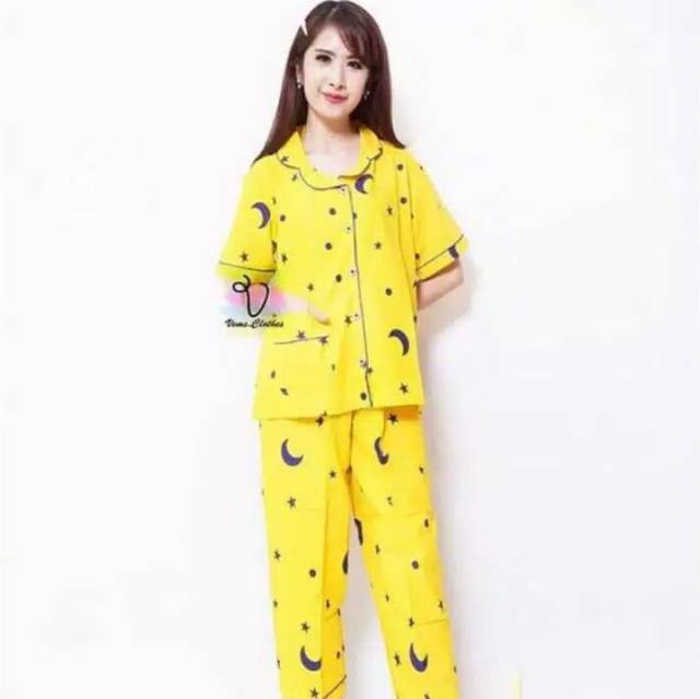 PIYAMA/ CP BAJU TIDUR /motif STARMOON