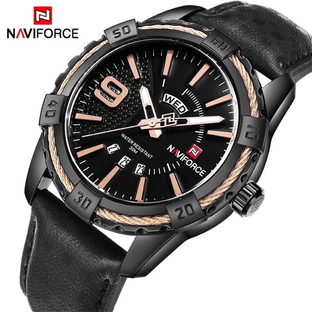 JAM TANGAN PRIA CASUAL TERBARU MEREK NAVIFORCE NF-9117 MB