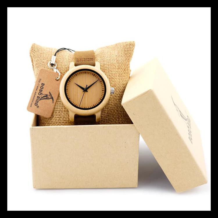 MURMER JAM TANGAN WANITA KAYU / WOODEN WATCH BOBO BIRD A09 BOOM SALE
