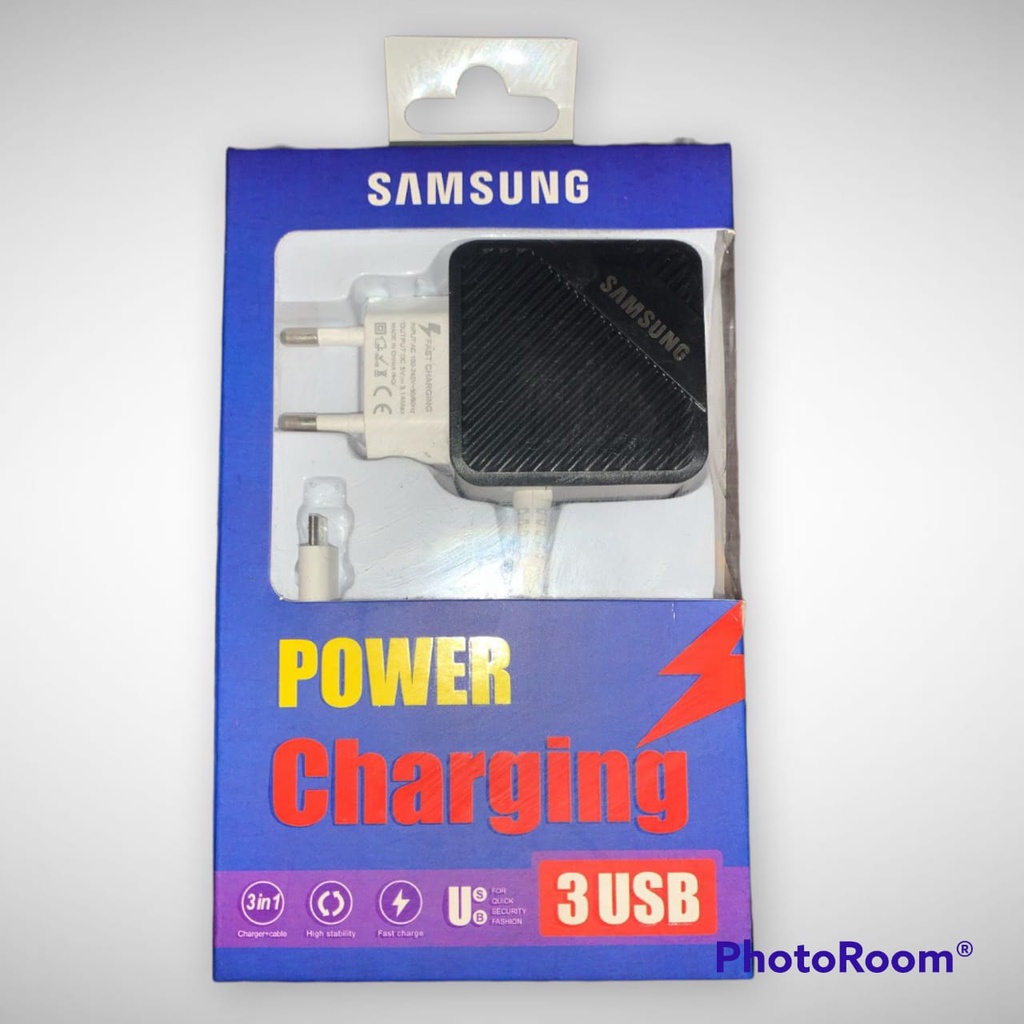 CHARGER SAMSUNG BRANDED 3.1A + 3 USB POWER CHARGING