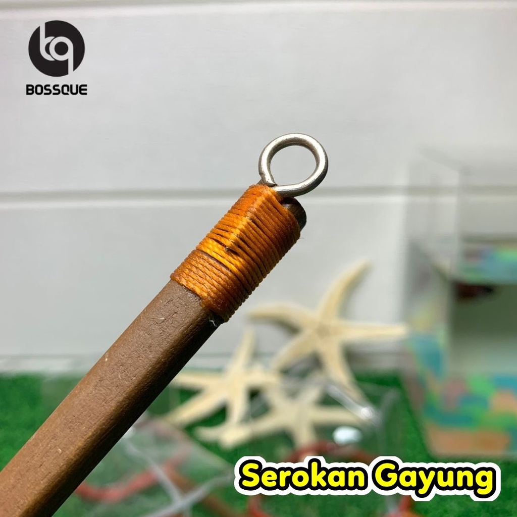 Serokan Gayung Kayu 6cm Seser Saringan Artemia Sauk Ikan Hias Cupang Gupy Moly Jentik Kutu Air