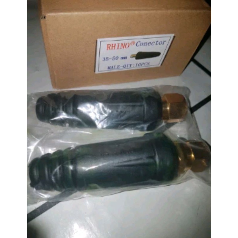 Rhino Socket Konektor Male DKJ 35 - 50 mm - Rhino Connector Euro Plug Male  10 Pcs