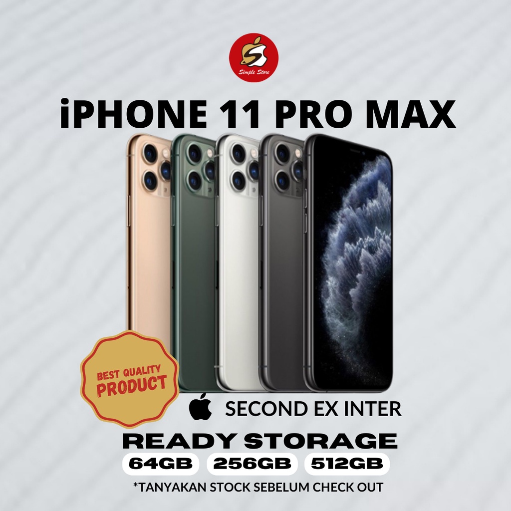 IPHONE 11 Pro Max 512 FULLSET SECOND BERGARANSI