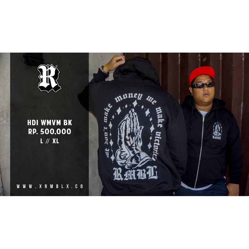 RUMBLE RMBL HOODIE WMVM BLACK