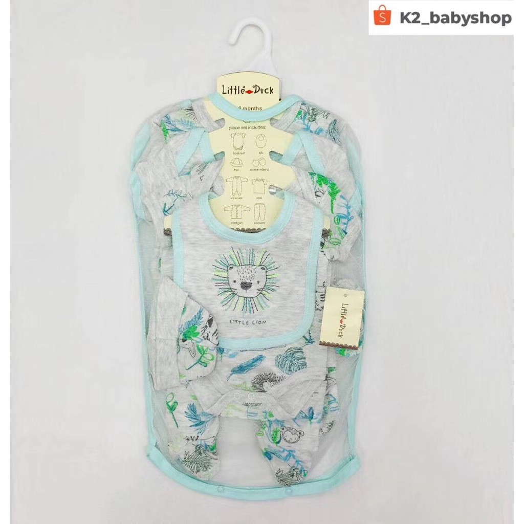 BABY K2 - BODYSET 8 IN 1 MOTIF LION MEREK LITTLE DUCK KODE 00030