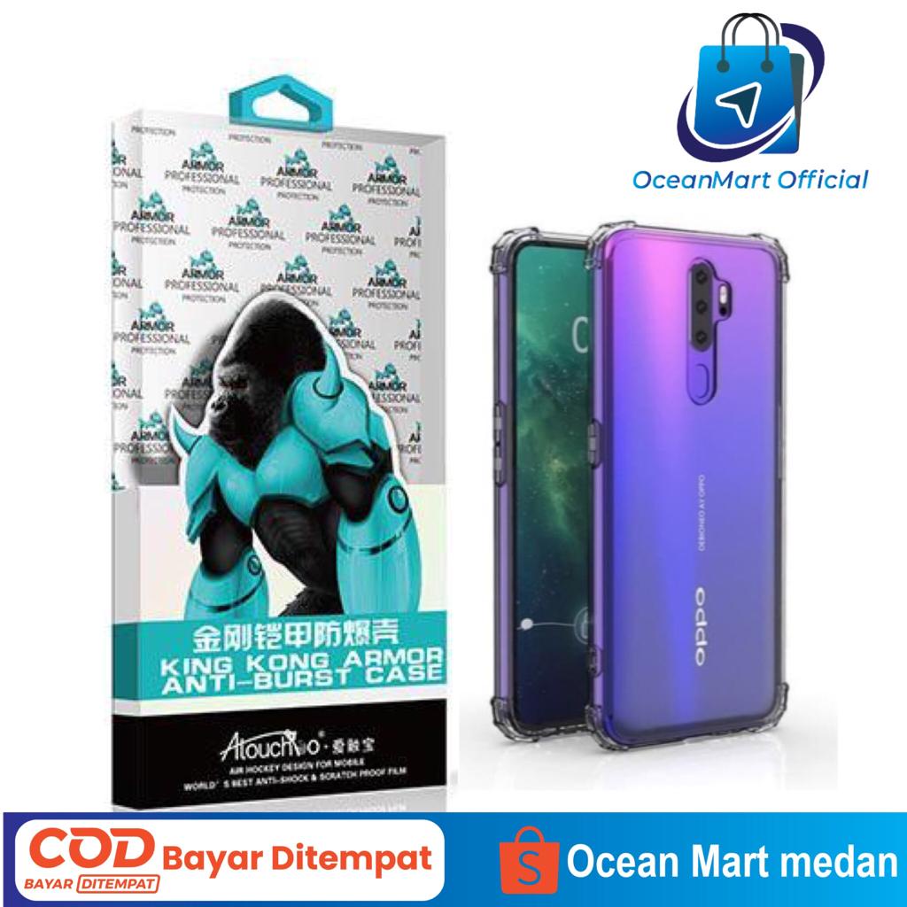 Case Anti Crack Transparant Oppo A9 2020 Reno 2 3 Casing Softcase Original King Kong Armor Aksesoris Handphone HP OCEANMART OCEAN MART Murah Grosir