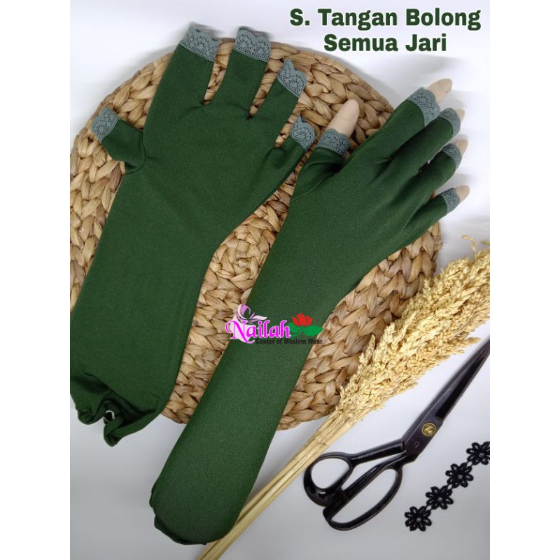 Grosiran Sarung Tangan Touchscreen Bolong Semua Jari Muslimah Gloves Shopee Indonesia