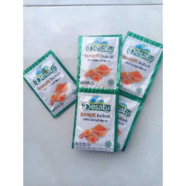 

12 Pcs Desaku Kunyit Bubuk 7,5 Gr