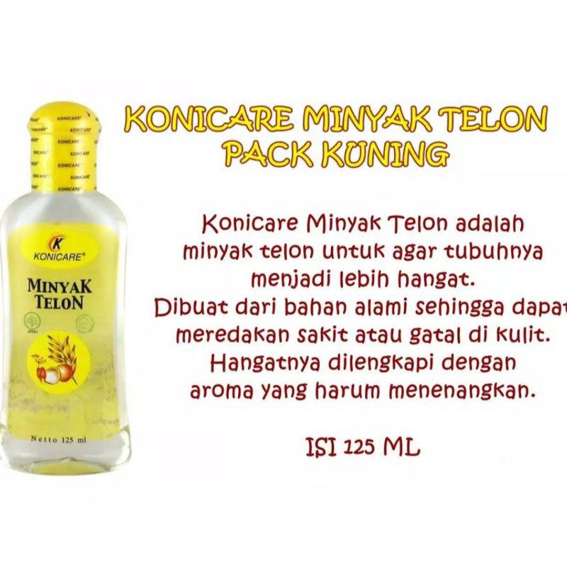 Konicare Minyak Telon Tutup Kuning 60ml