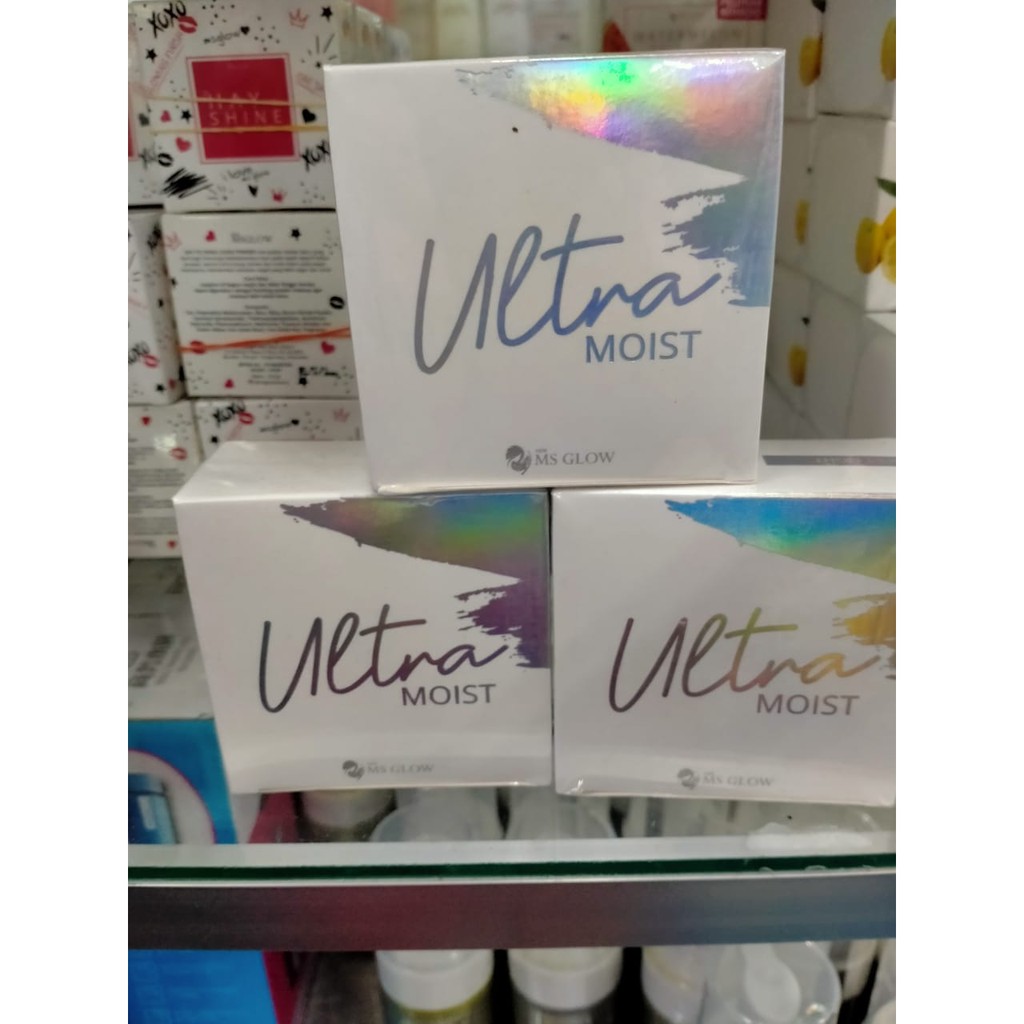 Ms glow ultra moist cushion bedak pemutih glowing anti luntur tahan lama
