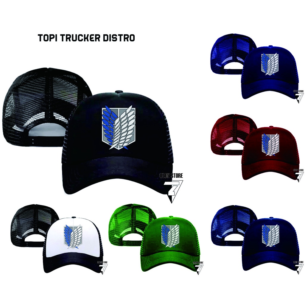 Topi Custom Trucker Attack On Titan