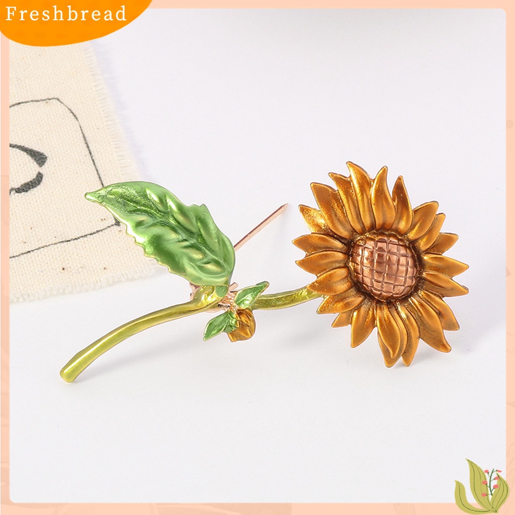 Terlaris Summer Style Sunflower Shape Jewelry Gift Creative Brooch Pin for Party