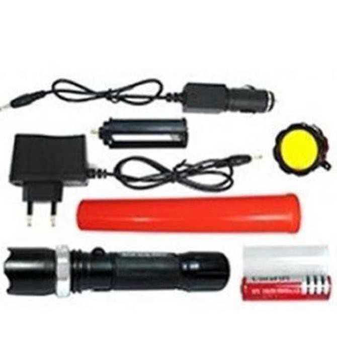 Paket Senter Swat Police lalin cone Zoom Recharge Bai chuan 8460-1