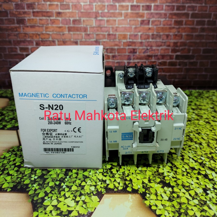 Kontaktor / Contactor Mitsubishi S-N20 SN-20 SN 20 SN20