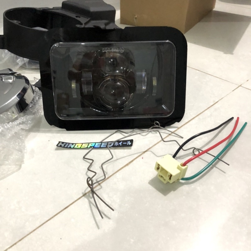 DAYMAKER RX KING 5T5 DAN PLAT AKRILIK LAMPU DAYMAKER KOTAK